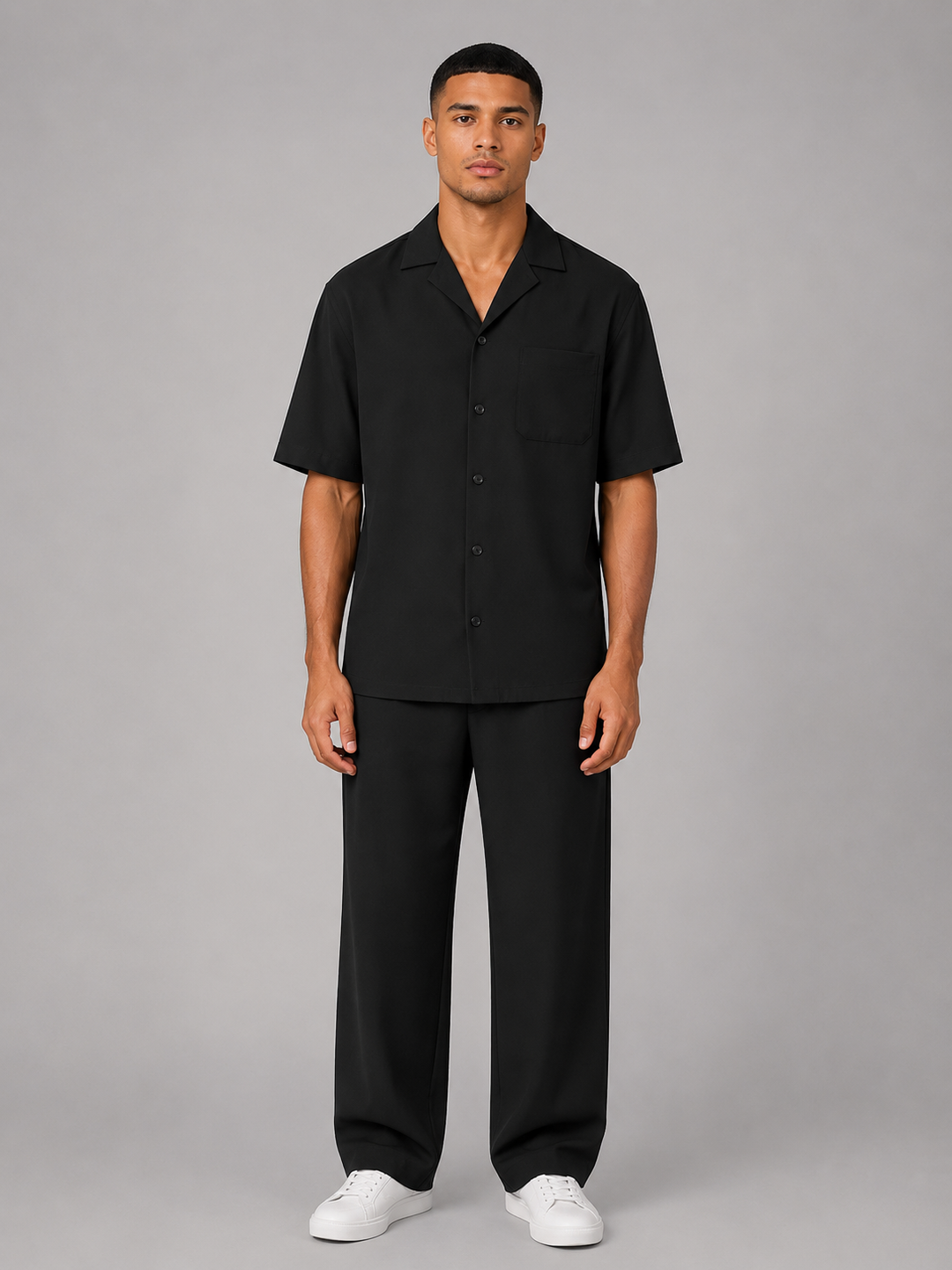 Men’s Relaxed Summer Co-Ord Set with Drawstring