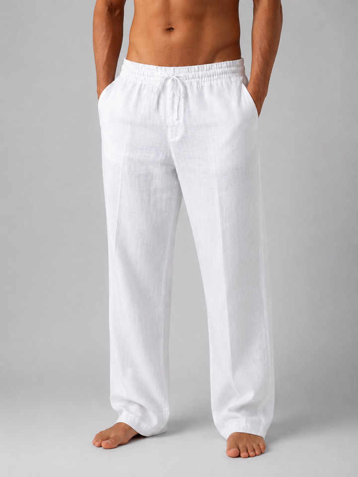 Men’s Relaxed Summer Fit Trousers with Drawstring