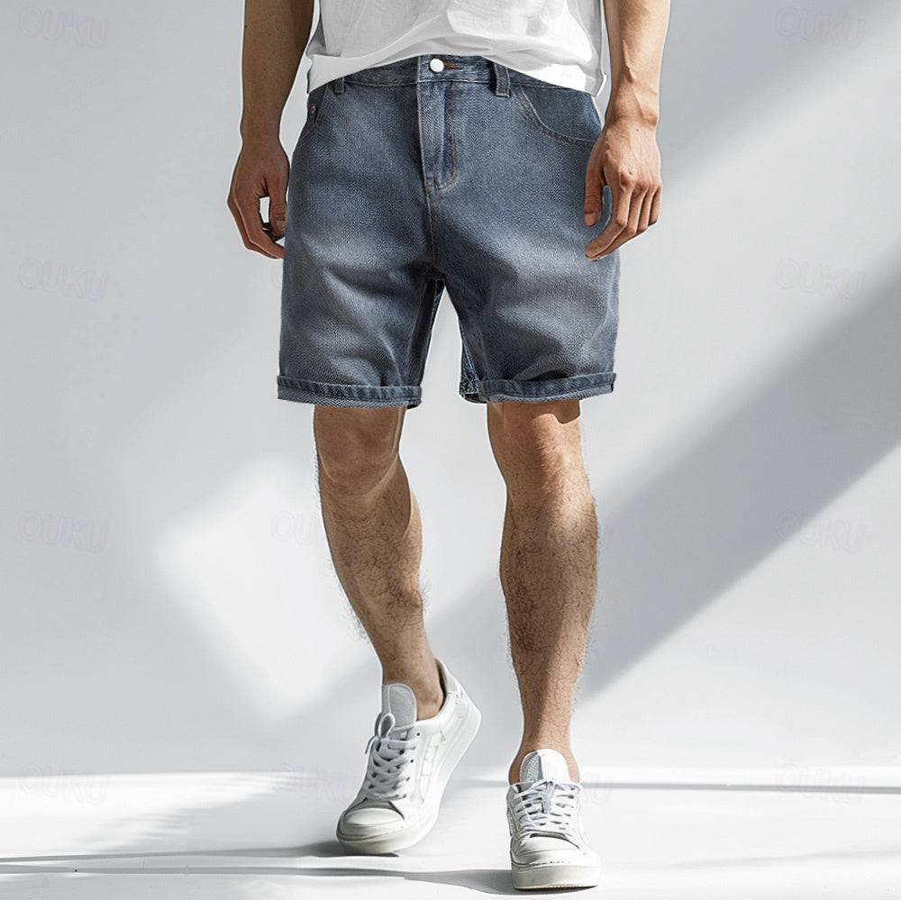 Men’s Shorts Relaxed with Rolled Hem