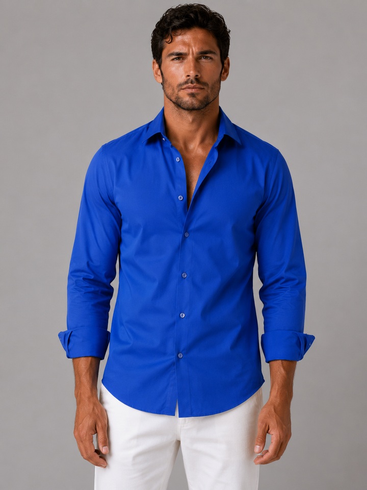 Men’s Slim Fit Dress Shirt with Stretch