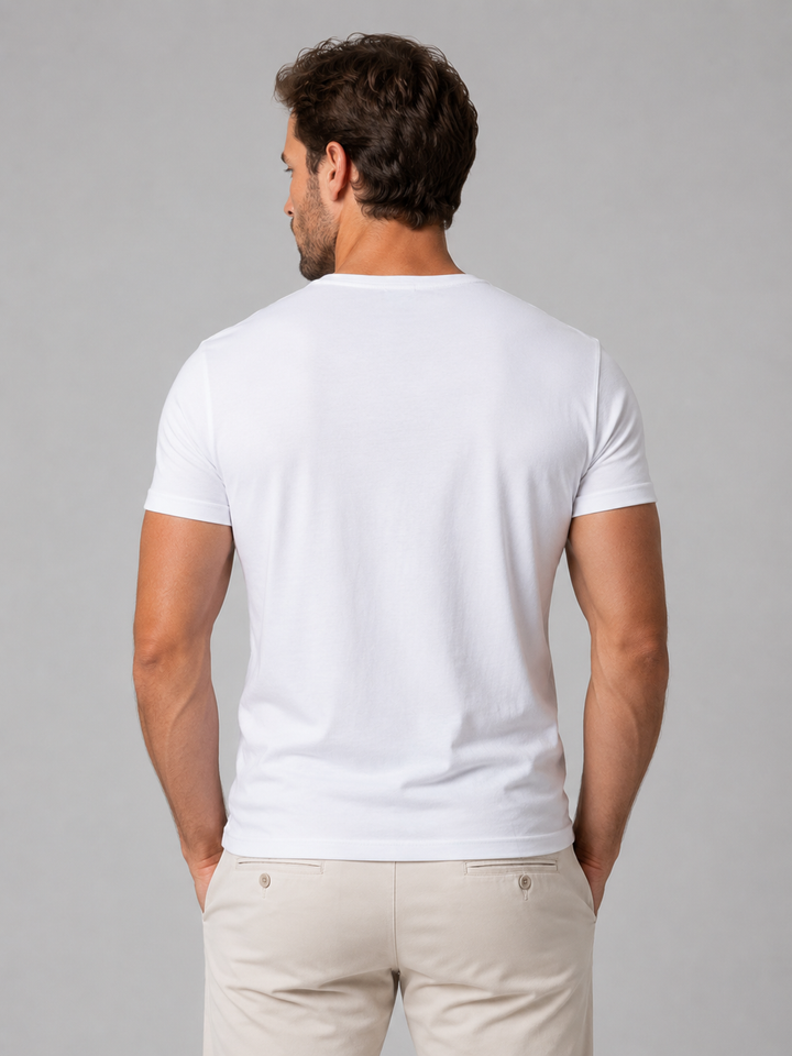 Men’s Slim Fit Henley T-Shirt with Placket