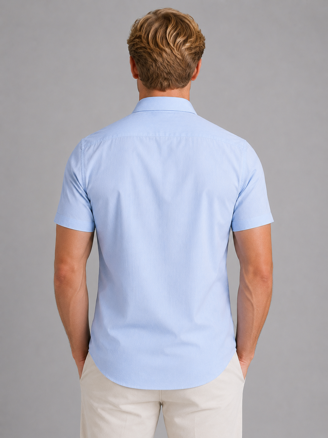 Men’s Slim Fit Shirt with Classic Collar