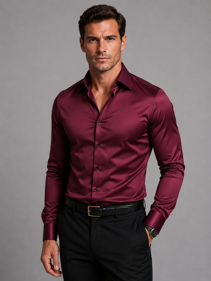 Men’s Slim Fit Shirt with Refined Finish