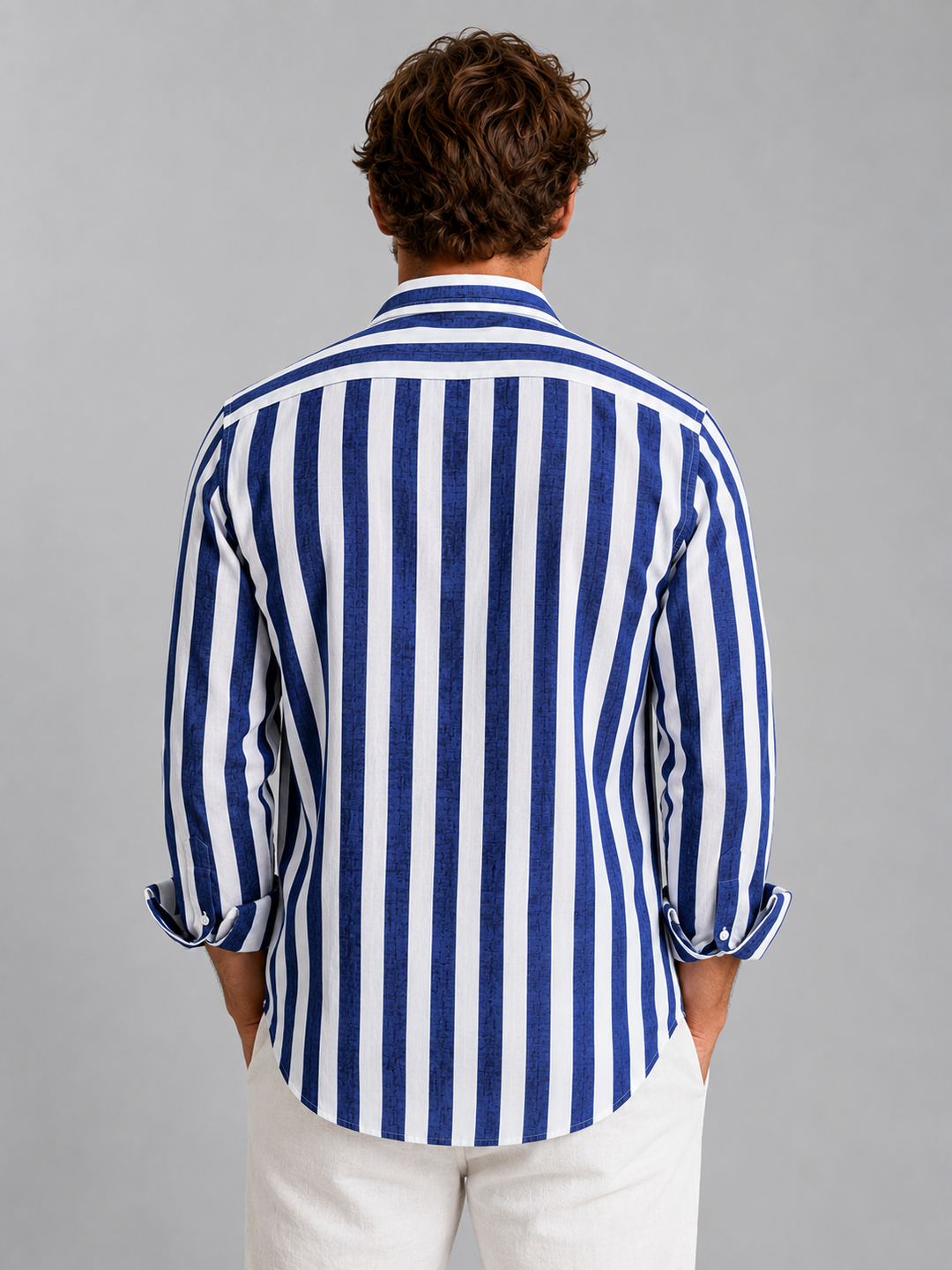 Men's Striped Shirt with Relaxed Fit