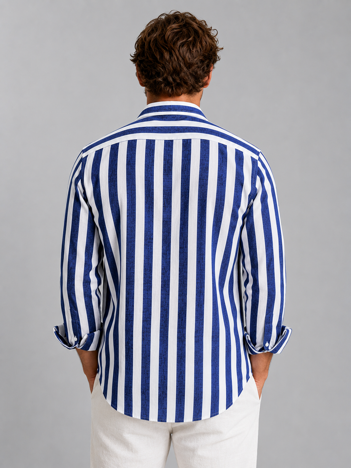 Men's Striped Shirt with Relaxed Fit
