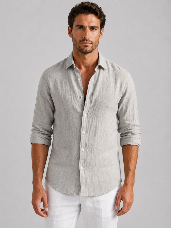 Men’s Summer Shirt with Button-Up