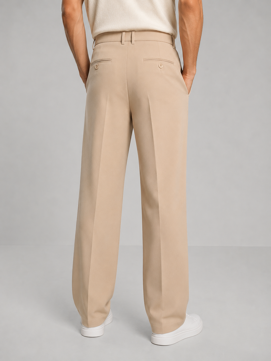 Men’s Tailored Trousers with Straight Leg