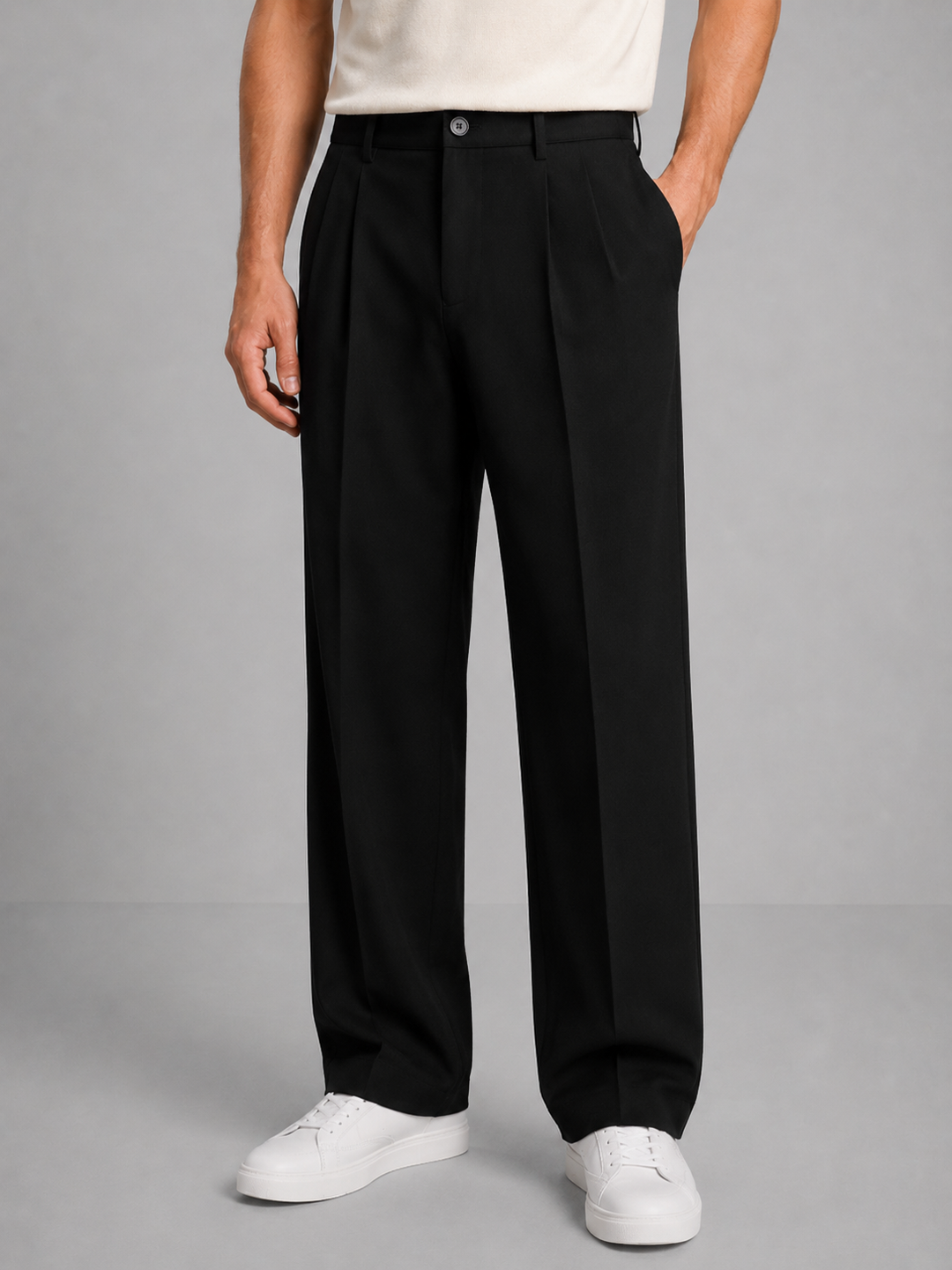 Men’s Tailored Trousers with Straight Leg