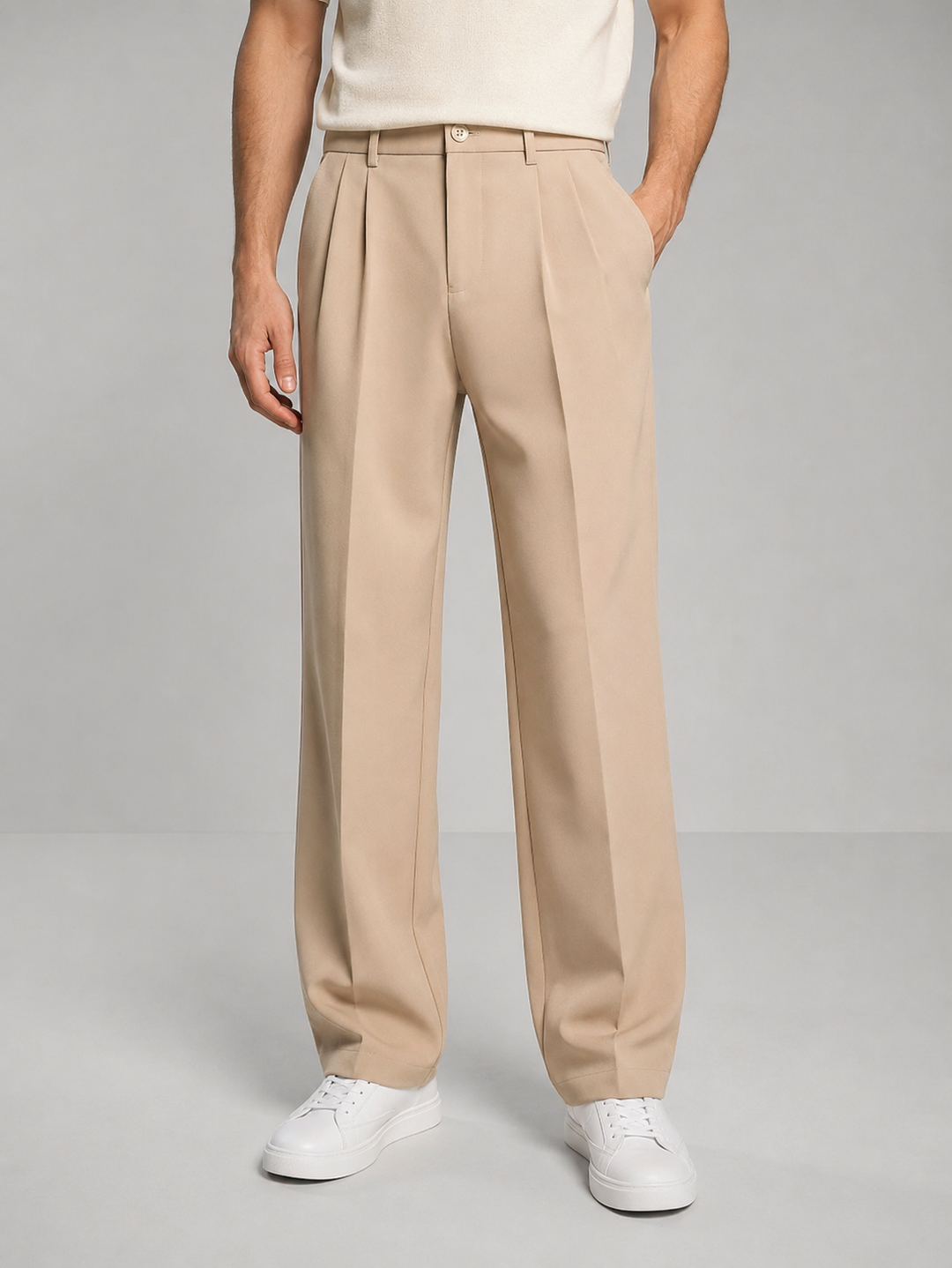 Men’s Tailored Trousers with Straight Leg