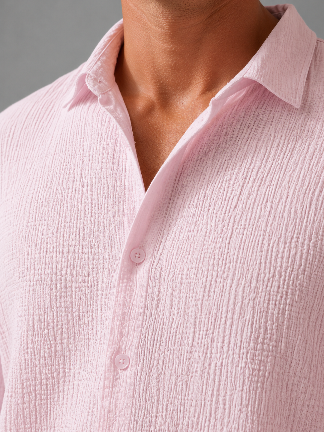 Men’s Textured Shirt with Relaxed Fit