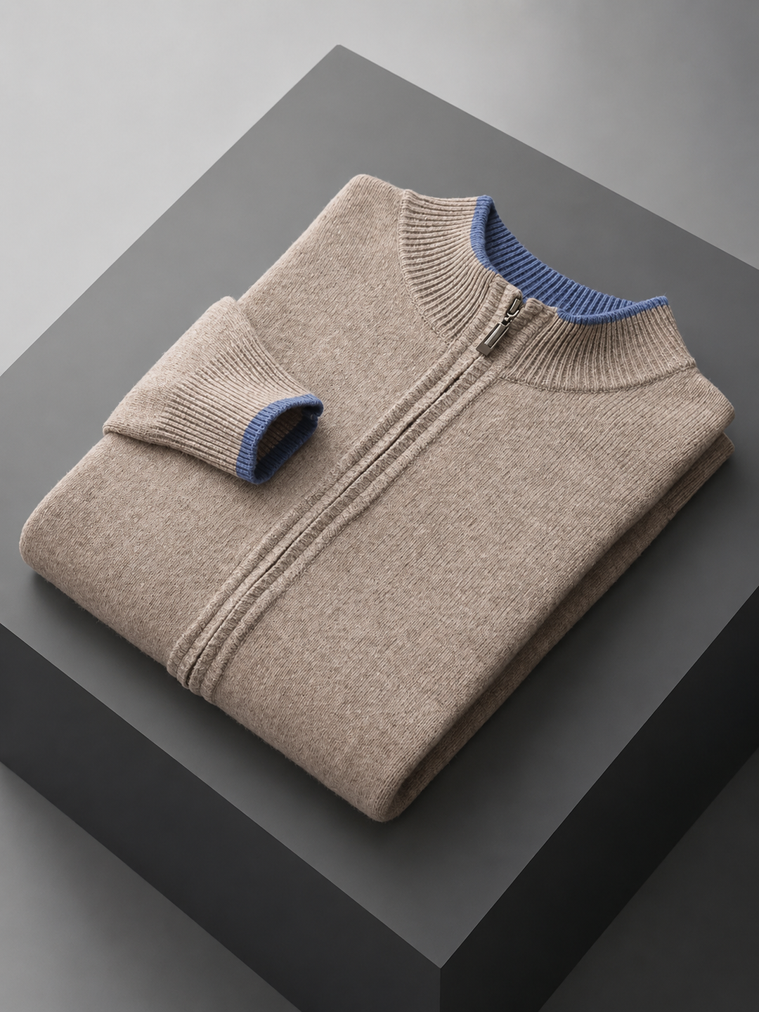 Men’s Zip-Up Lounge Set with Soft Knit