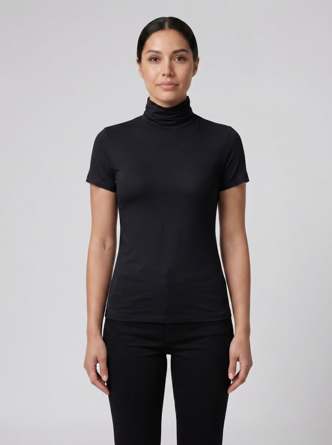 Women's Top – Soft-Stretch High-Neck