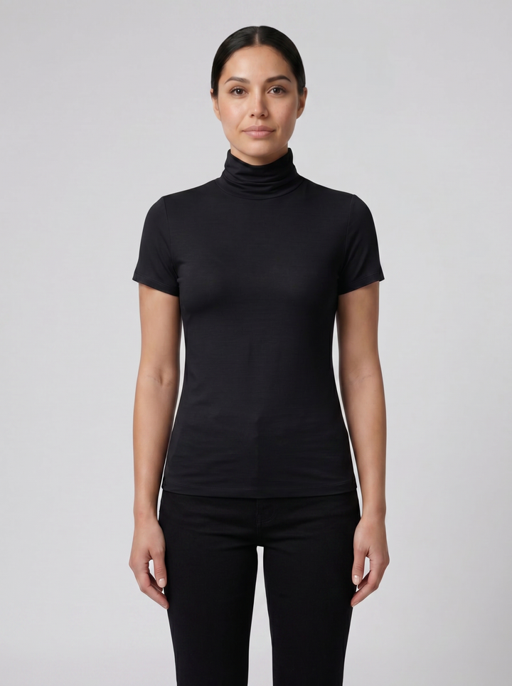 Women's Top – Soft-Stretch High-Neck