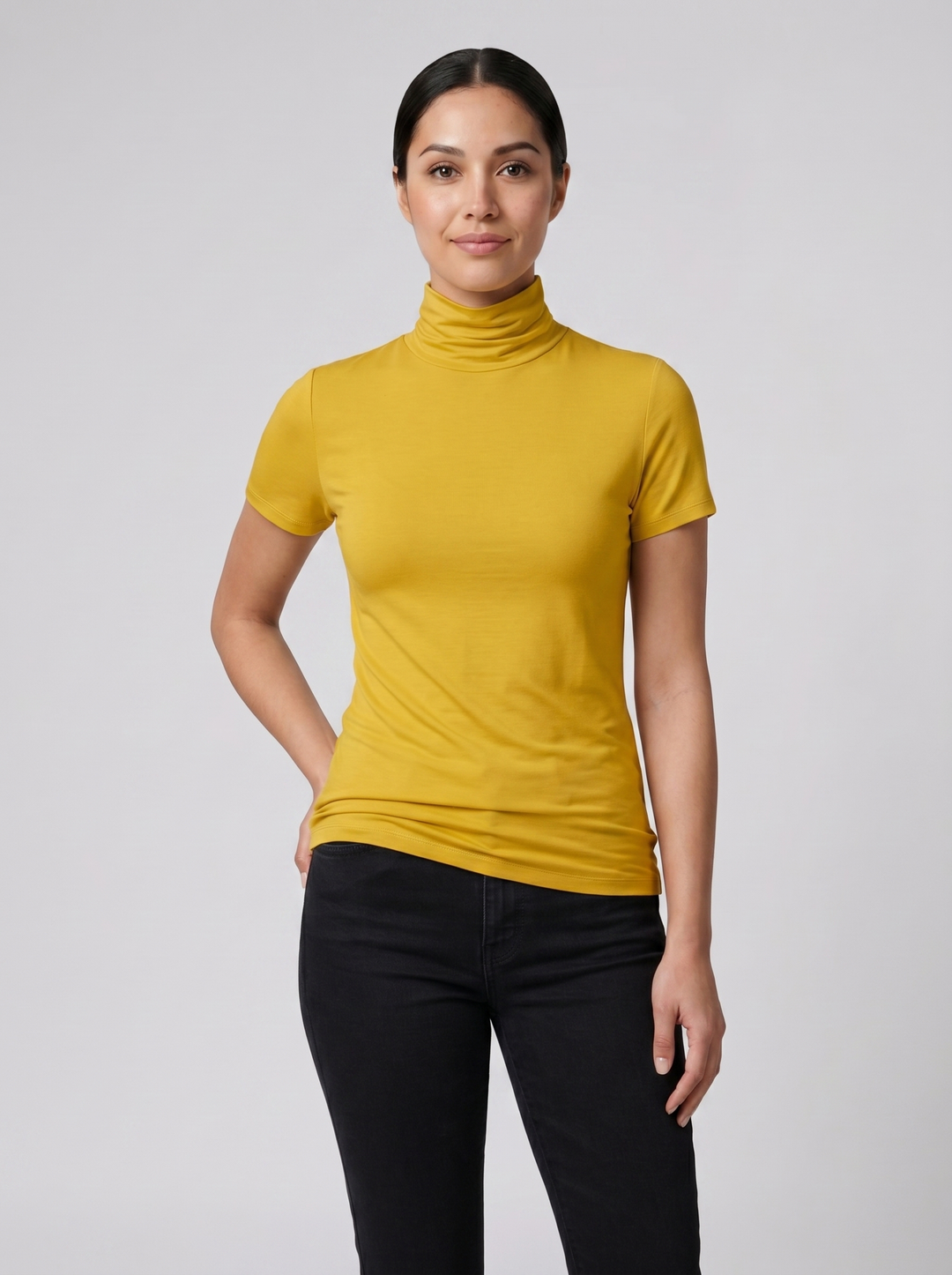 Women's Top – Soft-Stretch High-Neck