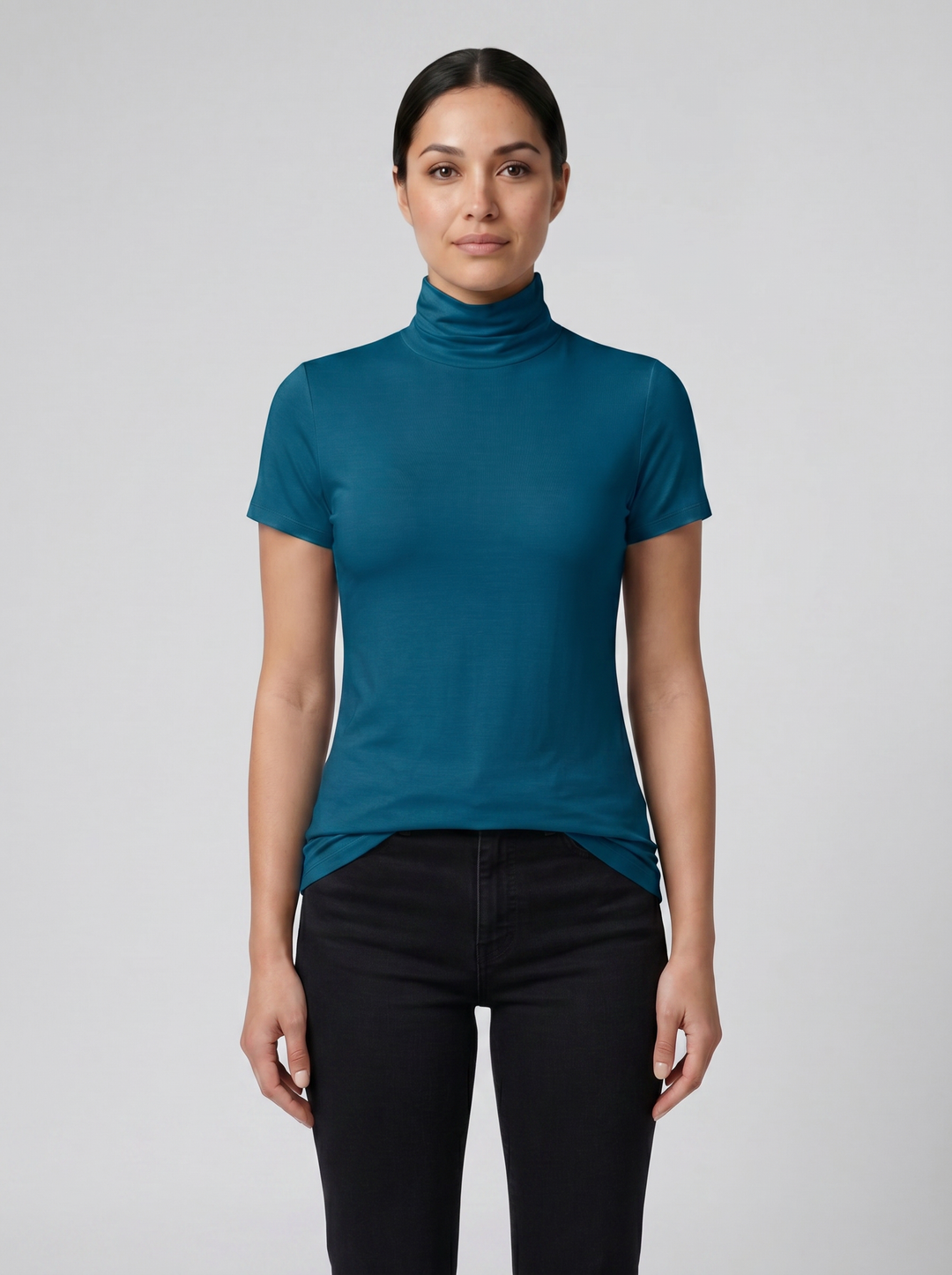 Women's Top – Soft-Stretch High-Neck