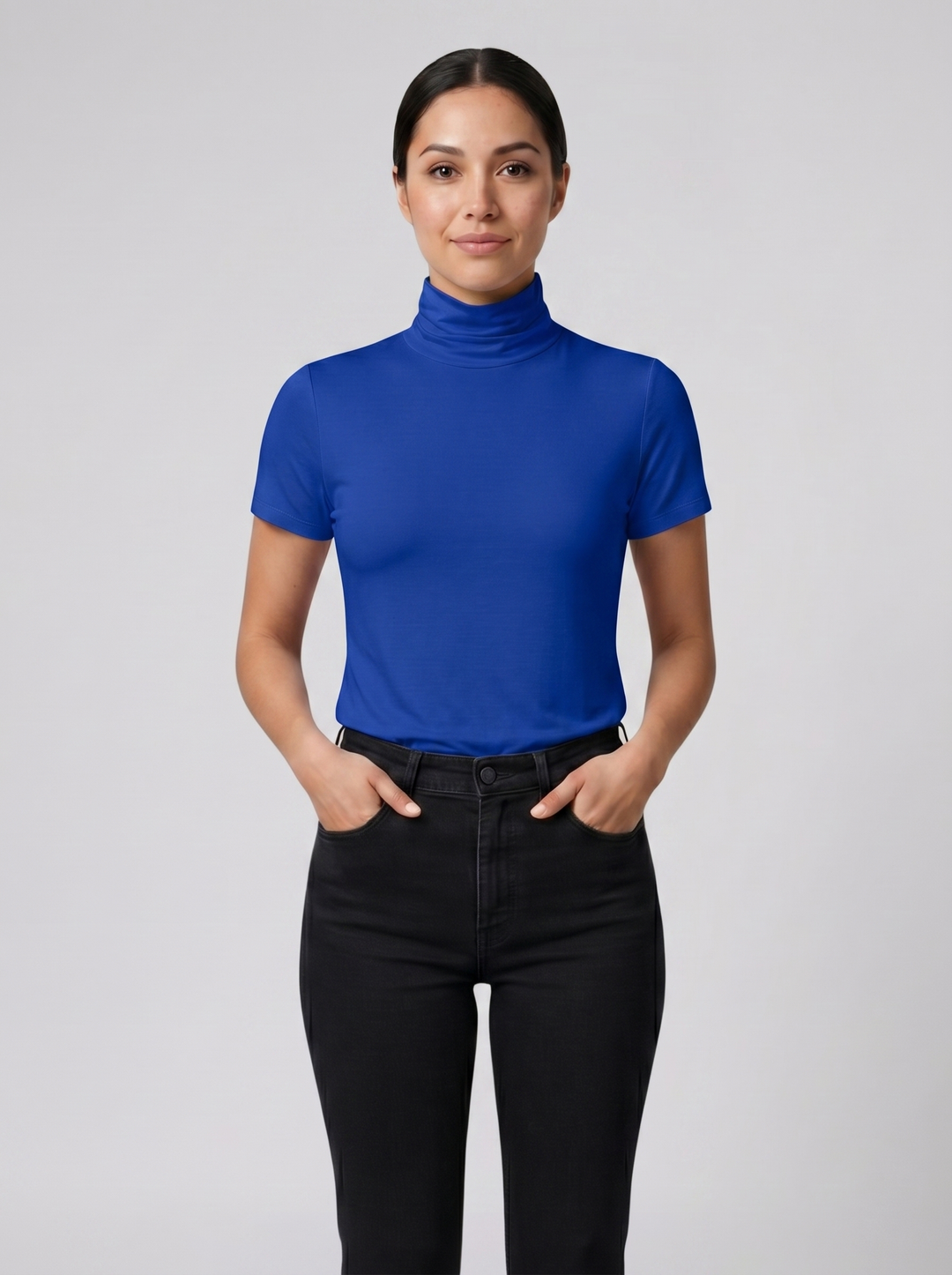 Women's Top – Soft-Stretch High-Neck