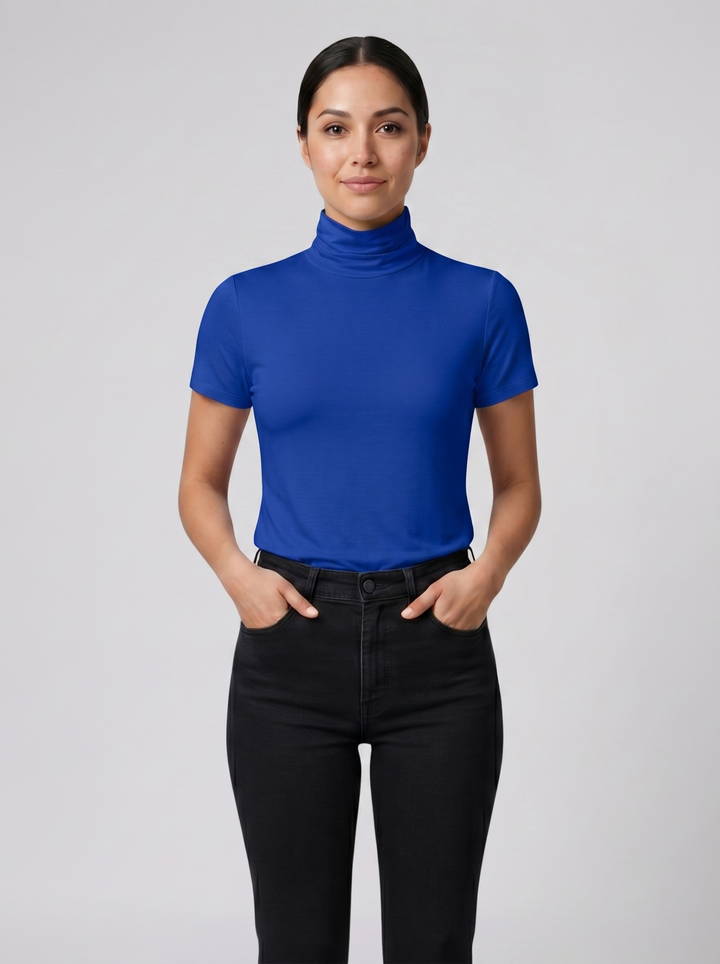 Women's Top – Soft-Stretch High-Neck