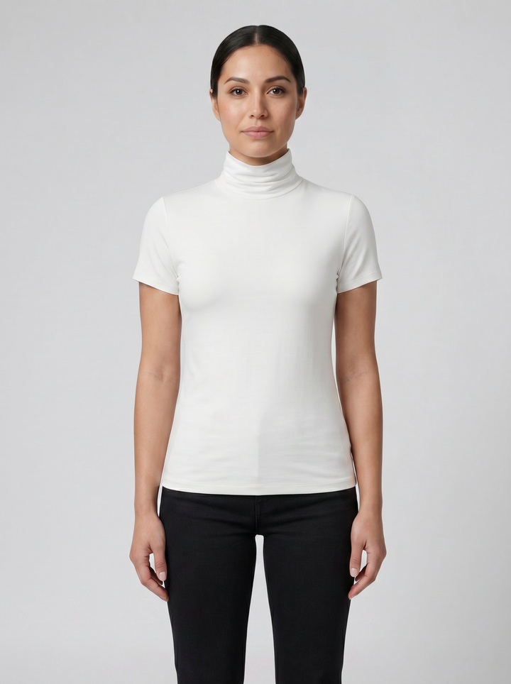 Women's Top – Soft-Stretch High-Neck