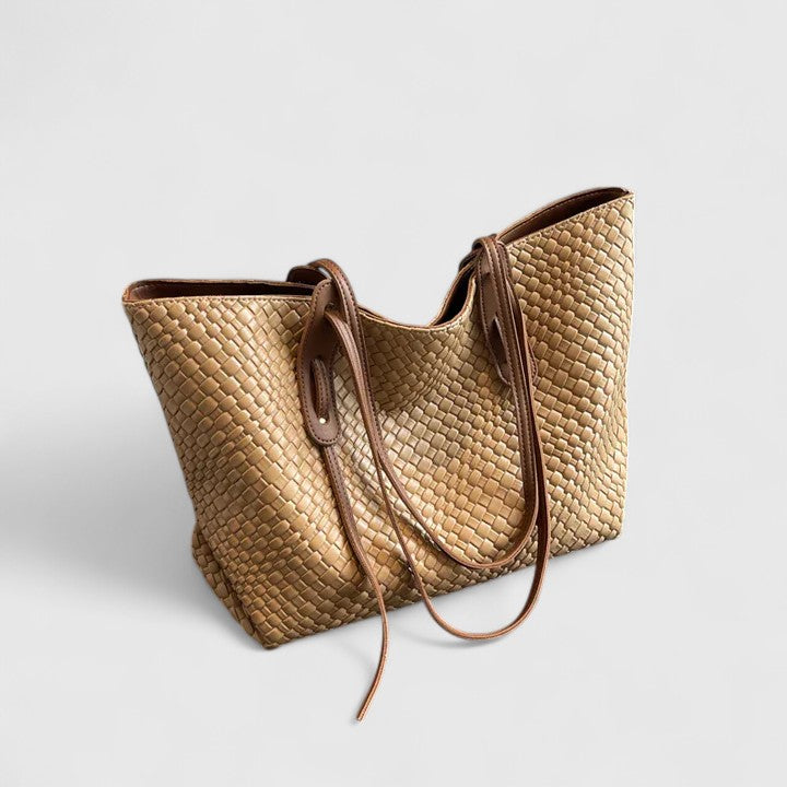 Sarenya | Women's Elegant Tote Bag with woven texture for daily use