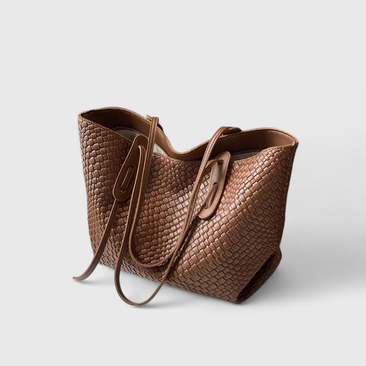 Sarenya | Women's Elegant Tote Bag with woven texture for daily use