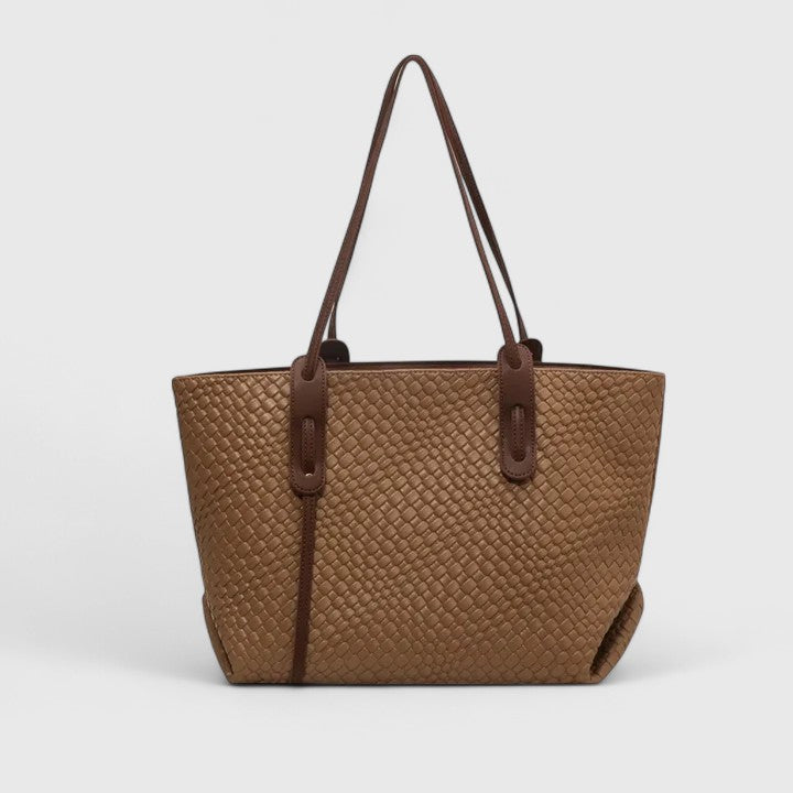 Sarenya | Women's Elegant Tote Bag with woven texture for daily use