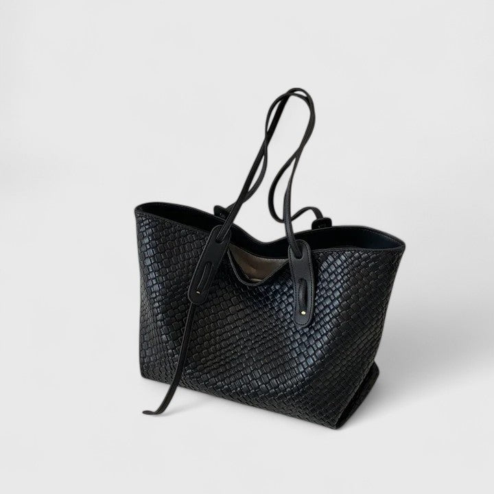 Sarenya | Women's Elegant Tote Bag with woven texture for daily use