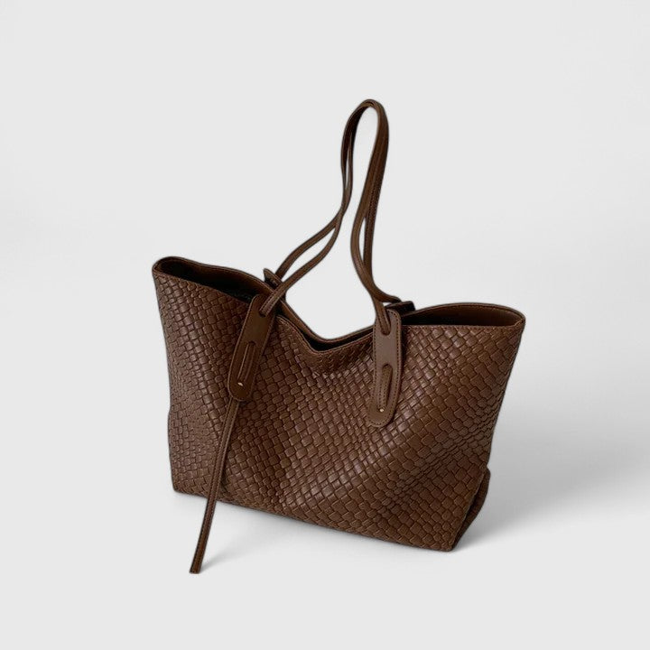 Sarenya | Women's Elegant Tote Bag with woven texture for daily use