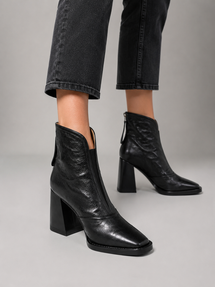 Women's Ankle Boots with Block Heel