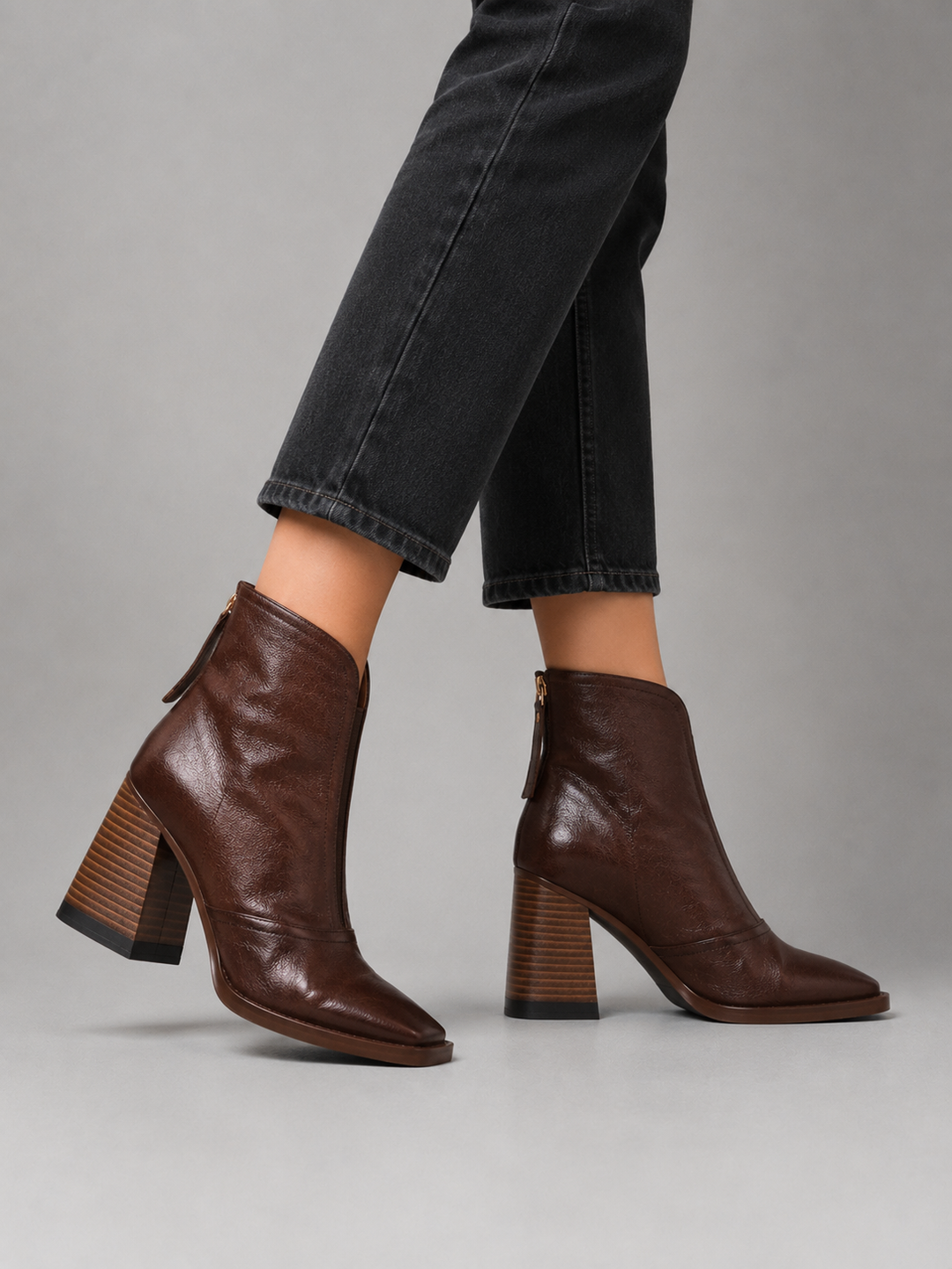Women's Ankle Boots with Block Heel
