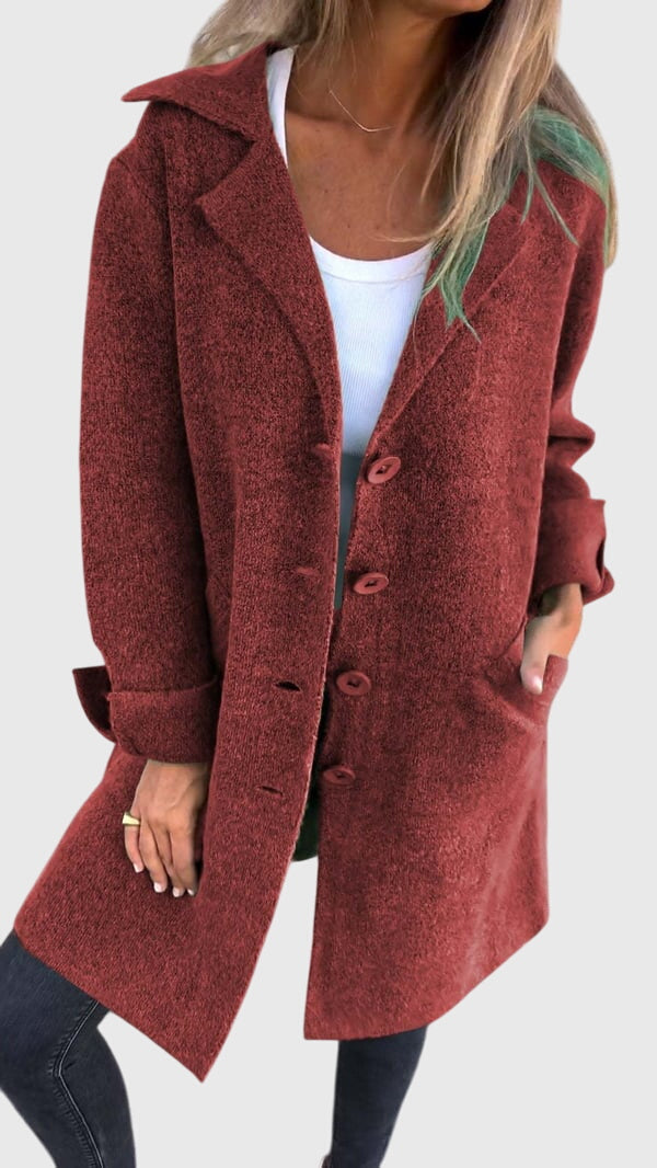 Women's Blazer with Buttons for Smart-Casual Wear
