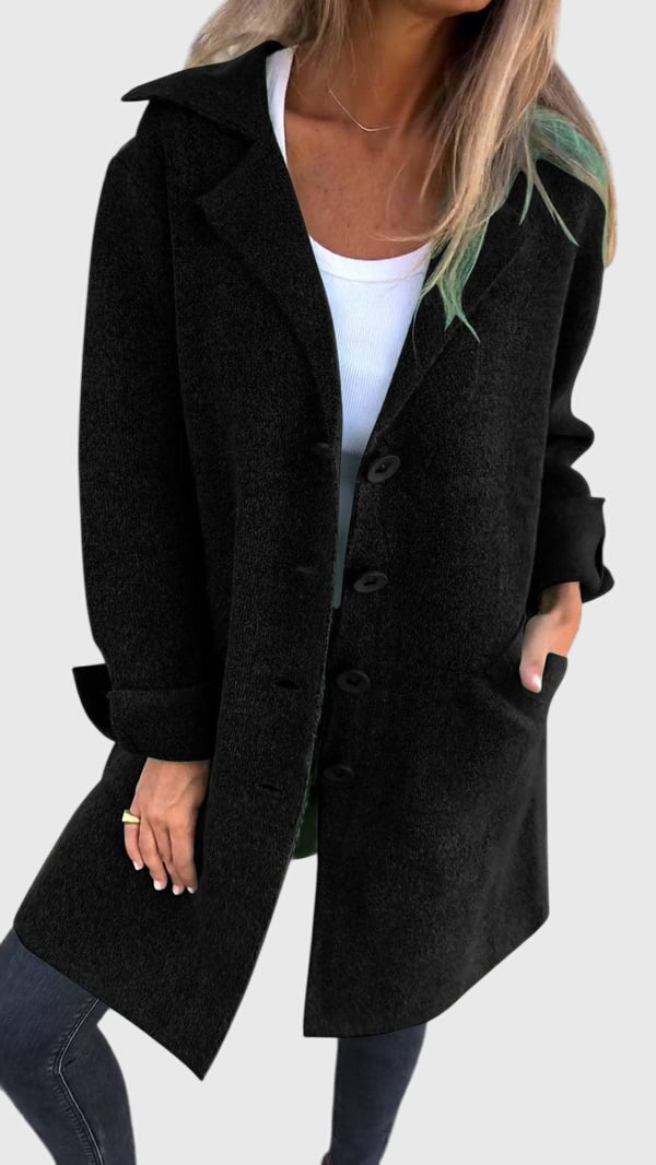 Women's Blazer with Buttons for Smart-Casual Wear