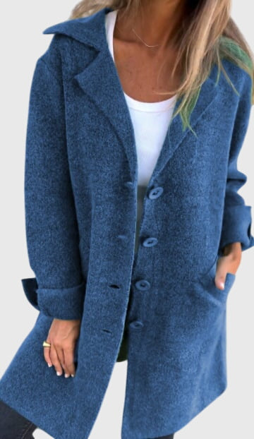 Women's Blazer with Buttons for Smart-Casual Wear