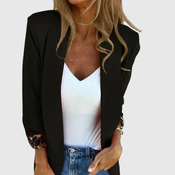 Women's Blazer with Reversible Lining for Versatile Outfits