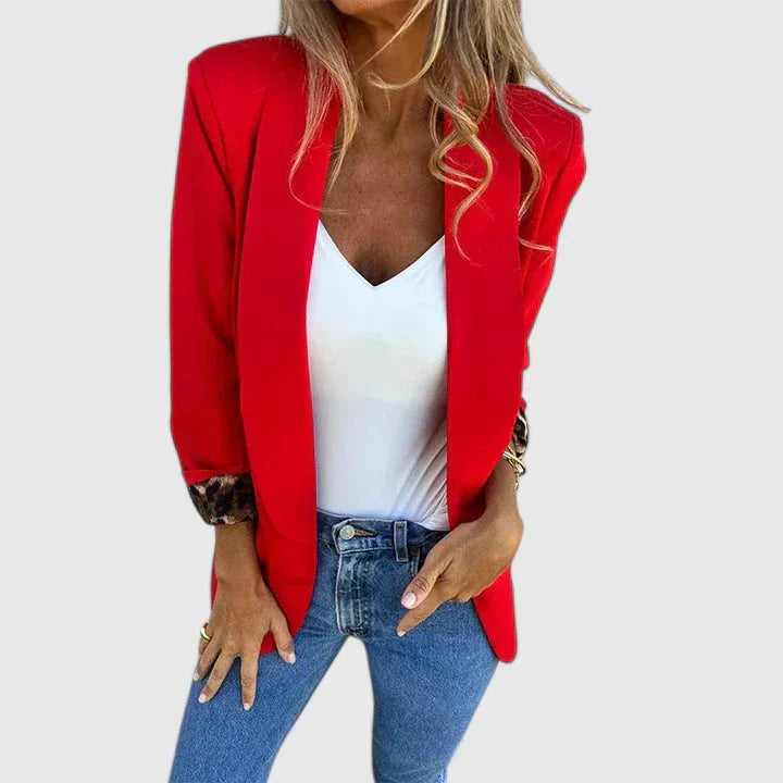 Women's Blazer with Reversible Lining for Versatile Outfits