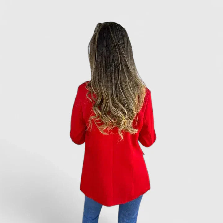 Women's Blazer with Reversible Lining for Versatile Outfits