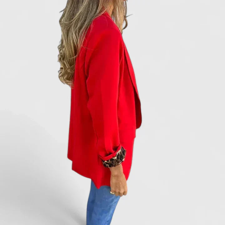 Women's Blazer with Reversible Lining for Versatile Outfits