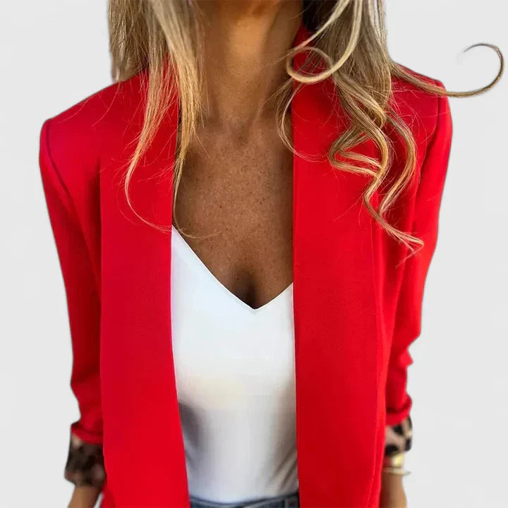 Women's Blazer with Reversible Lining for Versatile Outfits