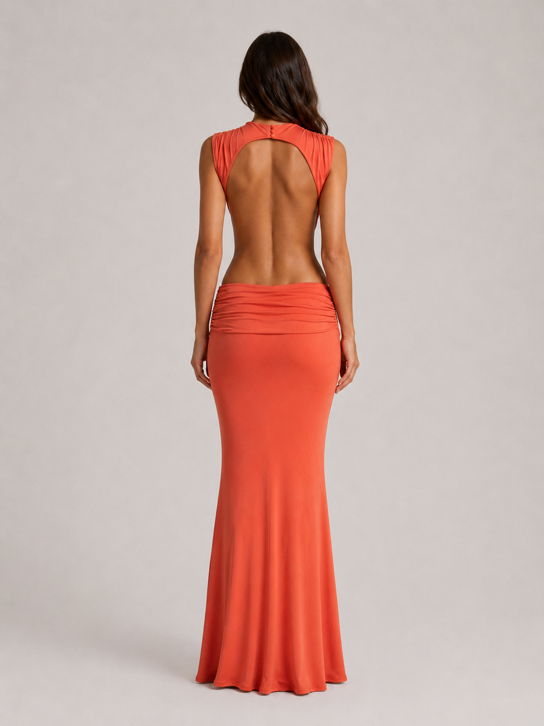 Women’s Bodycon Maxi Dress with High Neck