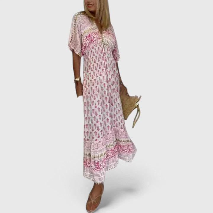 Women's Boho Maxi Dress with Airy Fit for Vacation