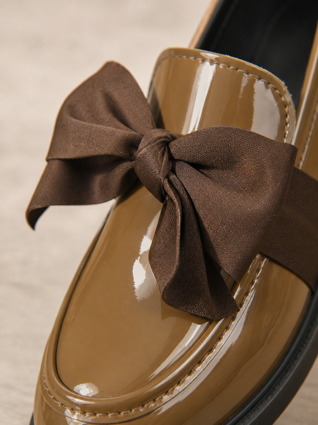 Women’s Bow Detail Loafers with Slip-On