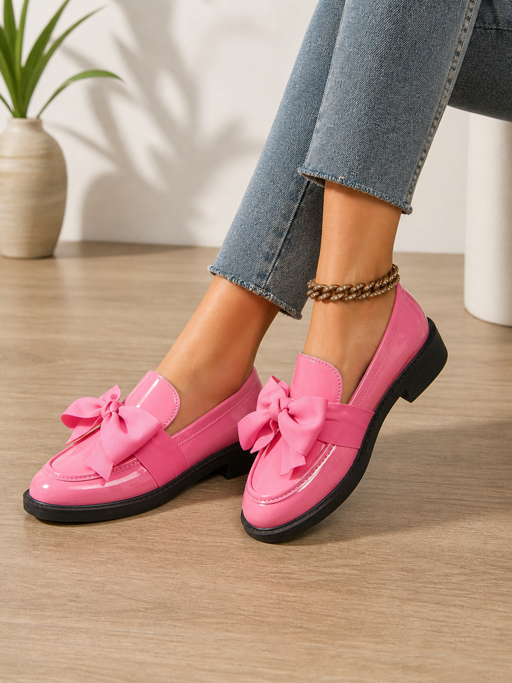 Women’s Bow Detail Loafers with Slip-On