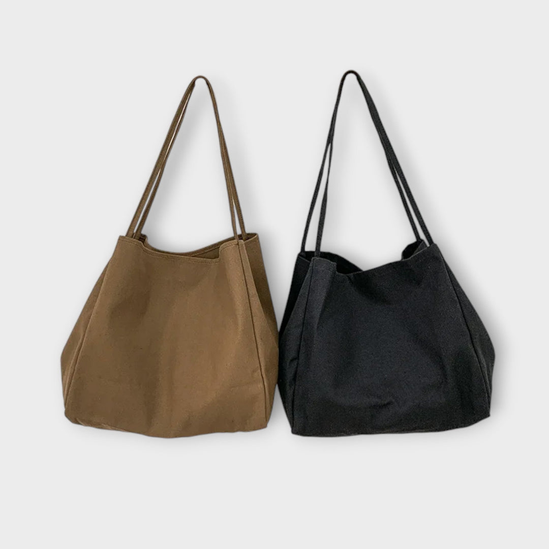 Women's Canvas Shopper Bag with Large Capacity for Errands