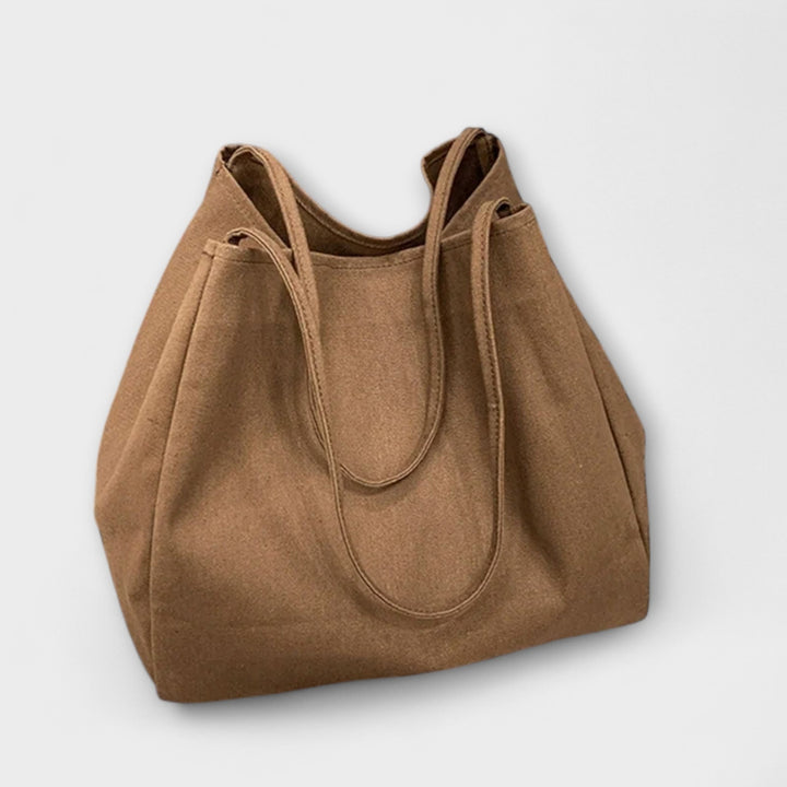 Women's Canvas Shopper Bag with Large Capacity for Errands