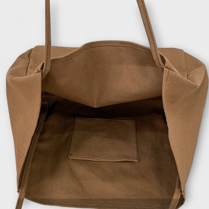 Women's Canvas Shopper Bag with Large Capacity for Errands