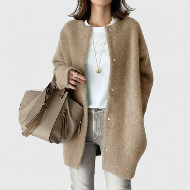 Women's Cardigan with Soft Knit for Everyday Elegance