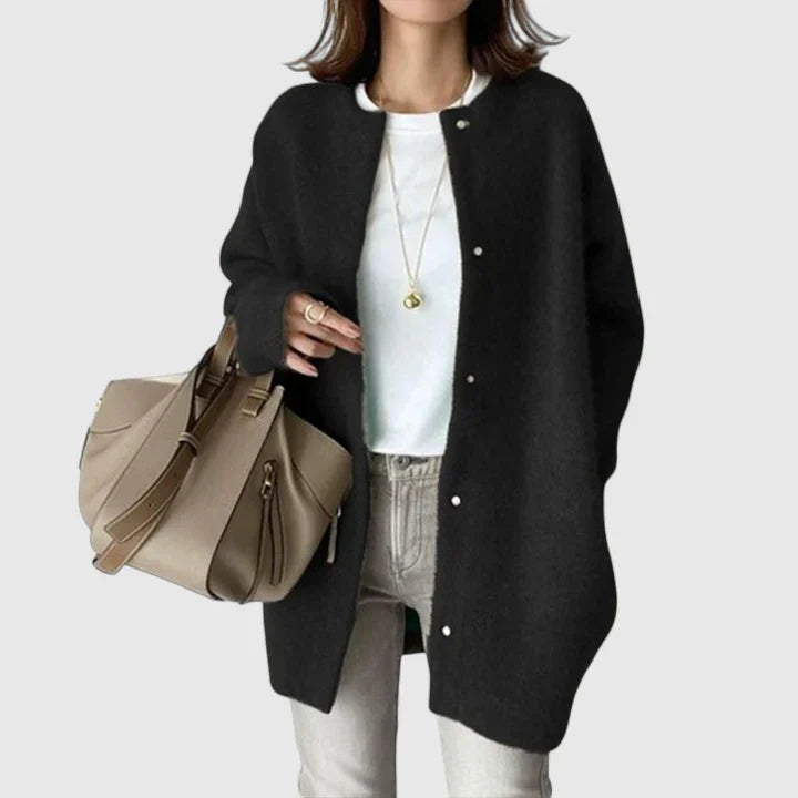 Women's Cardigan with Soft Knit for Everyday Elegance