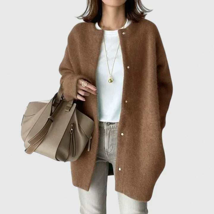 Women's Cardigan with Soft Knit for Everyday Elegance