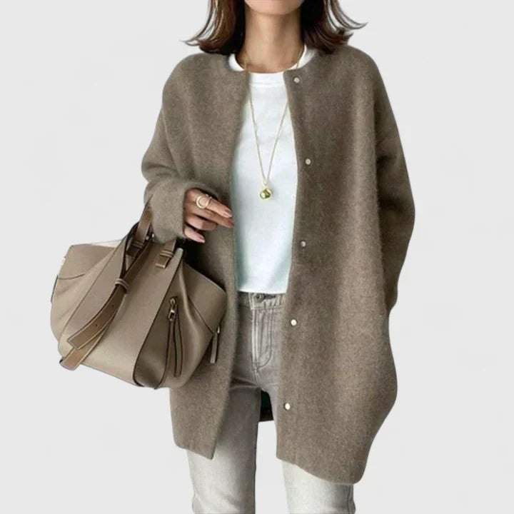 Women's Cardigan with Soft Knit for Everyday Elegance