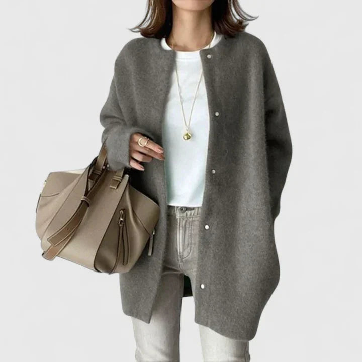 Women's Cardigan with Soft Knit for Everyday Elegance