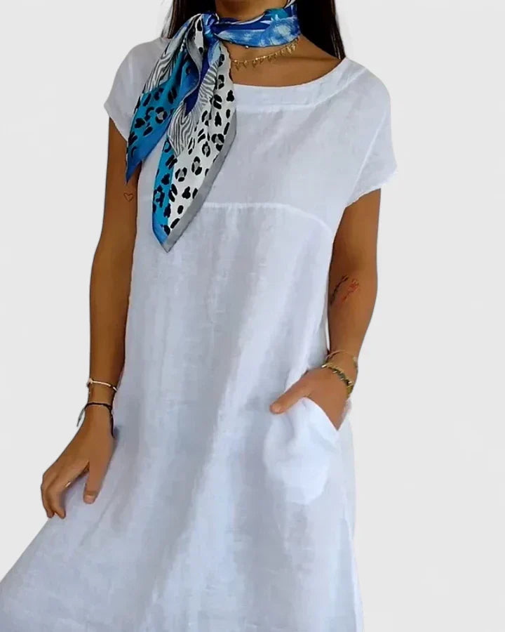 Women's Casual Dress with A-line Silhouette for Day Out